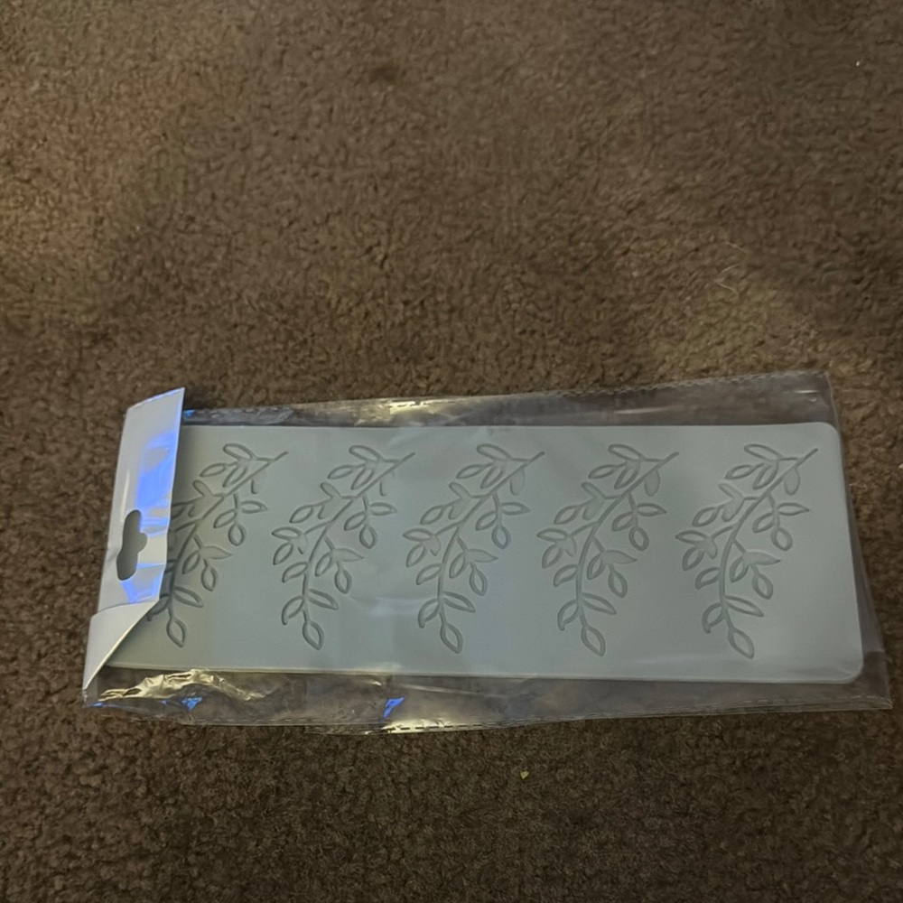 Leaf Pattern Silicone Mat - Gray